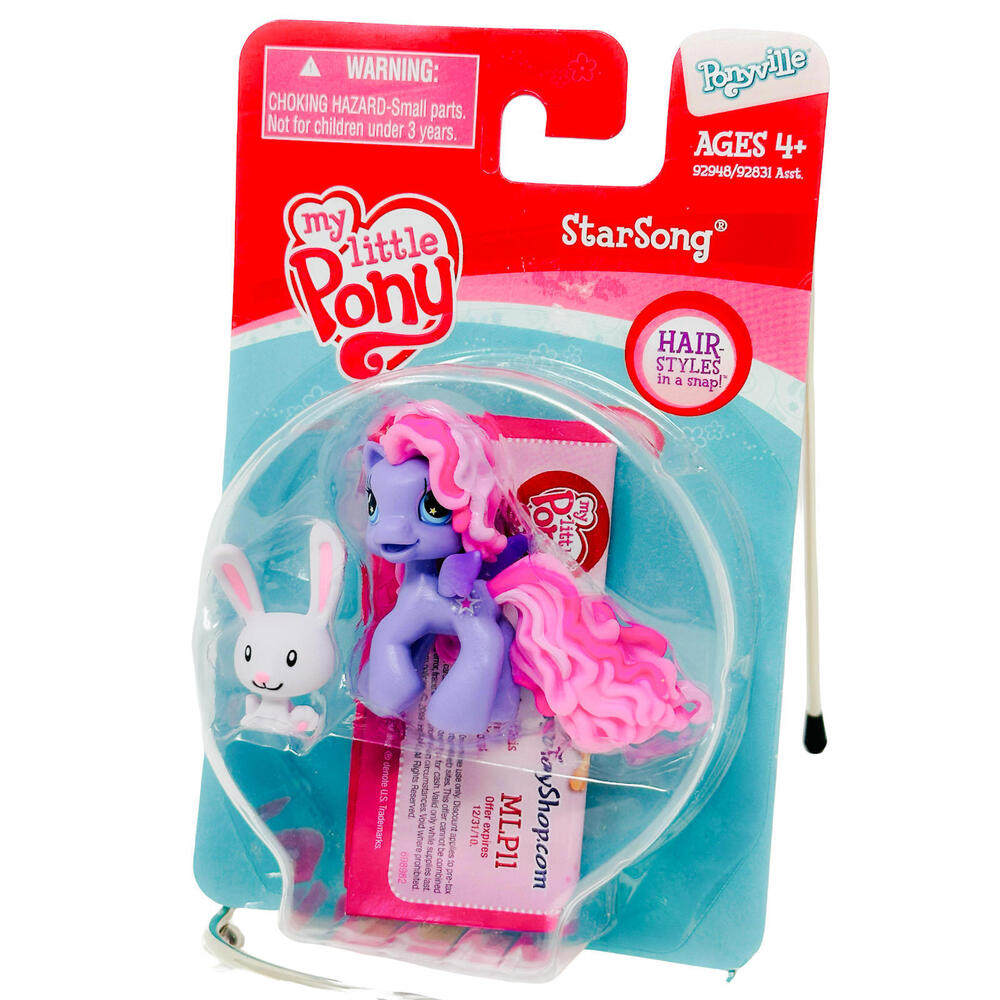 My Little Pony ville 2009 G3.5 Starsong w Bunny Hairstyle Horse Hasbro Big Lots